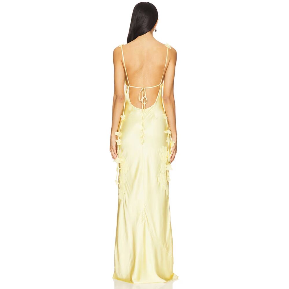NBD Inaya Gown in Butter Yellow - Picture 3 of 16